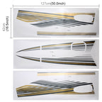 5 PCS SUV Body Decorative Strip Brand Car Streamline Shining Sticker for Toyota Prado 2010 Version