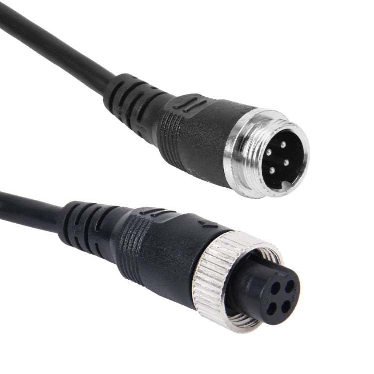 15m M12 4P Aviation Connector Video Audio Extend Cable for CCTV Camera DVR — view 3