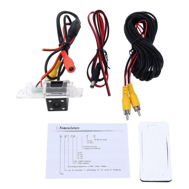 656×492 Effective Pixel NTSC 60HZ CMOS II Waterproof Car Rear View Backup Camera With 4 LED Lamps for BMW 3 Series /5 Series/ X5/X6/X1/1 Series Sedan 2008-2010 Version