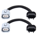 2 PCS H13 Car HID Xenon Headlight Male to Female Conversion Cable with Ceramic Adapter Socket
