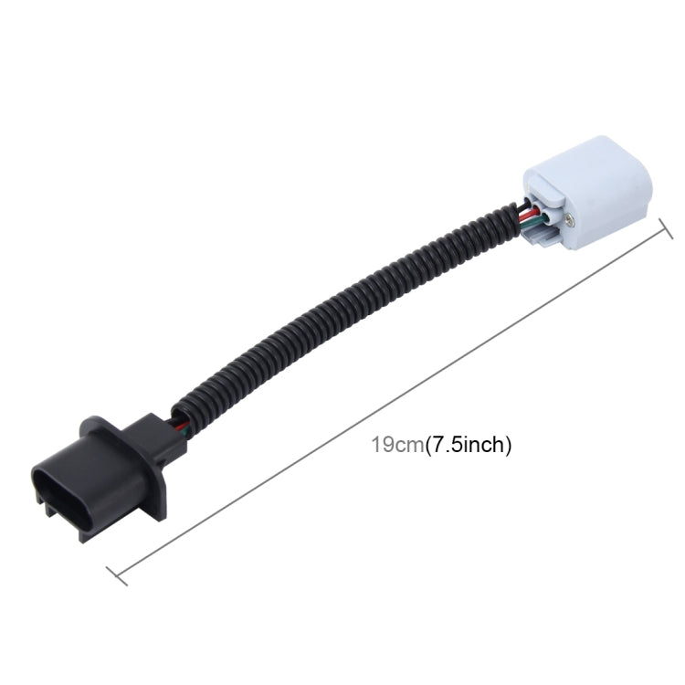 2 PCS H13 Car HID Xenon Headlight Male to Female Conversion Cable with Ceramic Adapter Socket