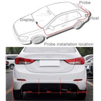 Car Buzzer Reverse Backup Radar System - Premium Quality 2 Parking Sensors Car Reverse Backup Radar System with LCD Display(Black)