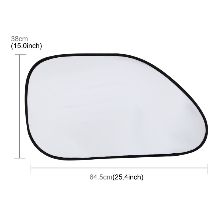 Summer Accessories Coated Silver Car Sun Shade Cloth Set, 6 in 1