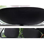 Summer Accessories Coated Silver Car Sun Shade Cloth Set, 6 in 1