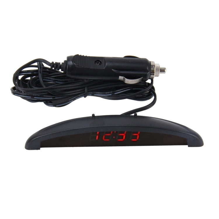2 in 1 Car LED Digital Display Thermometer Clock — view 7