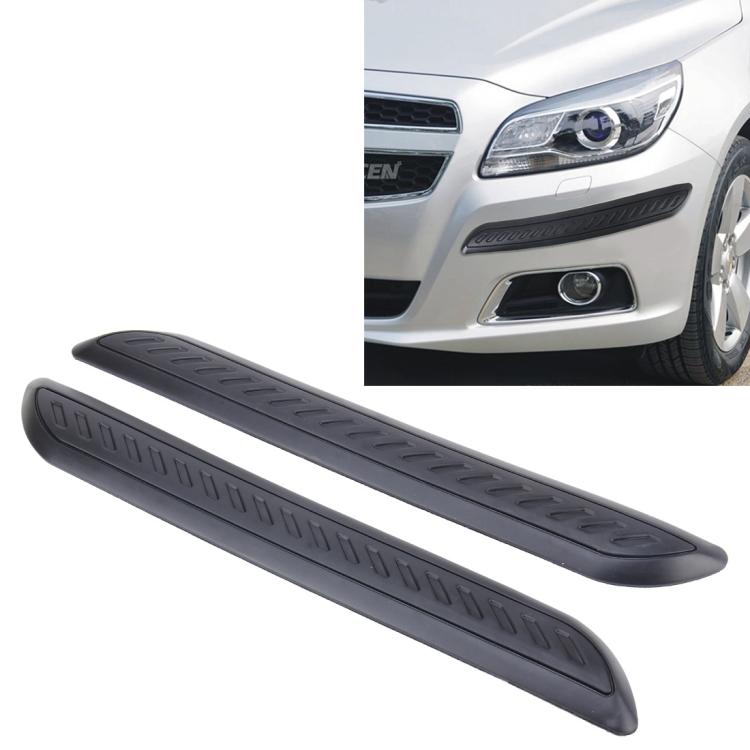 2 PCS Universal Car Auto Rubber Body Bumper Guard Protector Strip Sticker