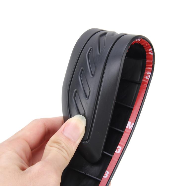 2 PCS Universal Car Auto Rubber Body Bumper Guard Protector Strip Sticker