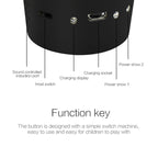 D33 5W USB Charging RGB Car Decoration Portable DJ Light Sound Activated Rotating Strobe Effect Atmosphere Light Star Music Light Lamp, DC 5V