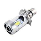 H4 HS1 Motorcycle Headlamps COB Spotlights Electric Car Fog Lights 6000K 20W 2600LM 5000Hours(White Light)