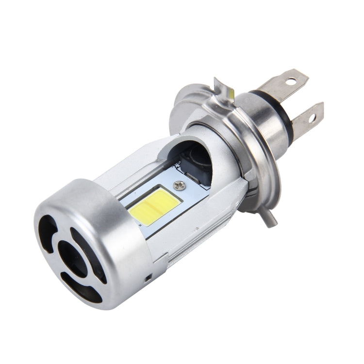 H4 HS1 Motorcycle Headlamps COB Spotlights Electric Car Fog Lights 6000K 20W 2600LM 5000Hours(White Light)