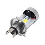 H4 HS1 Motorcycle Headlamps COB Spotlights Electric Car Fog Lights 6000K 20W 2600LM 5000Hours(White Light)