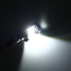H4 HS1 Motorcycle Headlamps COB Spotlights Electric Car Fog Lights 6000K 20W 2600LM 5000Hours(White Light)