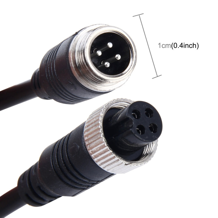 2 PCS M12 Car Auto Monitor Camera DVR Male and Female 4 Pin Video Power Extension Cable Cord, Length: 22cm — view 3