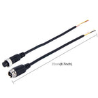 2 PCS M12 Car Auto Monitor Camera DVR Male and Female 4 Pin Video Power Extension Cable Cord, Length: 22cm — view 4