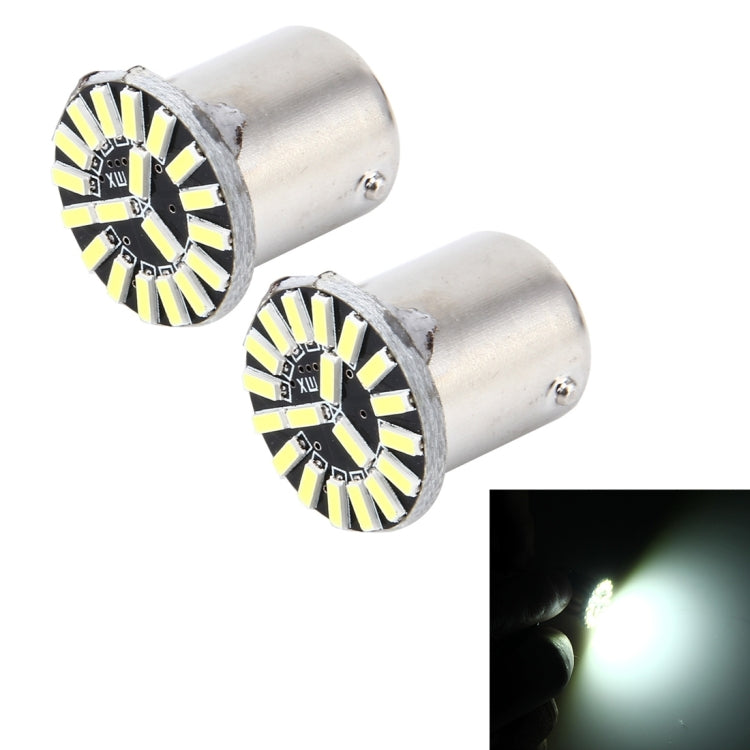 2 PCS 1156/BA15S 1W 50 LM 6000K Car AutoTurn Light with 19 SMD-4014 LED Lamps, DC 12V