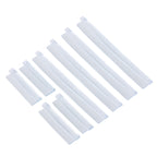 FR JG-031 8 PCS Rubber Car Side Door Edge Protection Guards Cover Trims Stickers