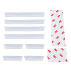 FR JG-031 8 PCS Rubber Car Side Door Edge Protection Guards Cover Trims Stickers