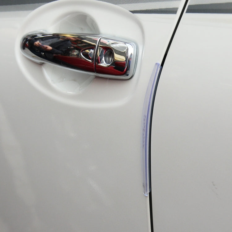 FR JG-031 8 PCS Rubber Car Side Door Edge Protection Guards Cover Trims Stickers