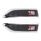 2 PCS Car Side Air Intake Flow Vent Fender Decorative Stickers Cover