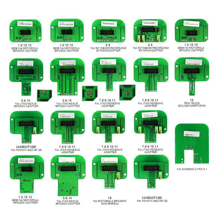 22 PCS Car For KTAG / KESS / KTM BDM Adapters Trasdata Set BDM Frame ECU RAMP Adapters