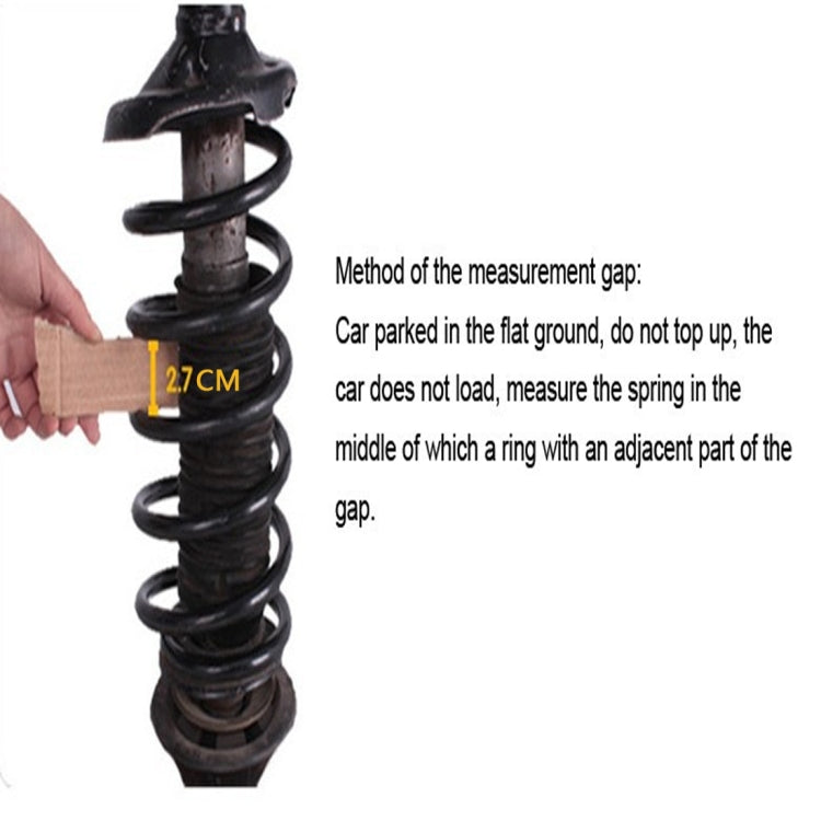 2 PCS Car Auto B+ Type Shock Absorber Spring Bumper Power Cushion Buffer, Spring Spacing: 38mm, Colloid Height: 72mm, B+ Type（Spring Spacing: 38mm, Height: 72mm）