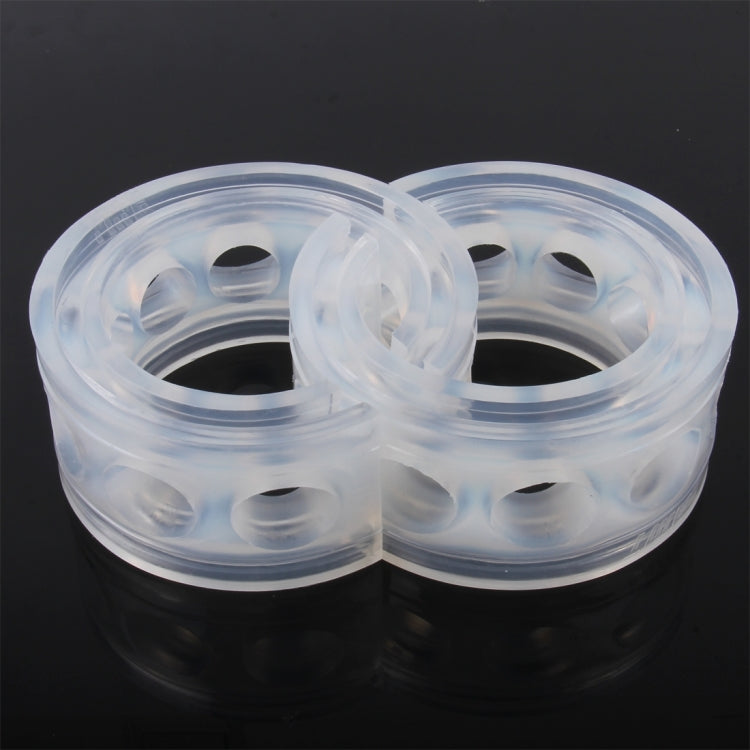 2 PCS Car Auto E Type Shock Absorber Spring Bumper Power Cushion Buffer, Spring Spacing: 17mm, Colloid Height: 38mm, E Type（Spring Spacing: 17mm, Height: 38mm）