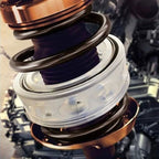 2 PCS Car Auto E Type Shock Absorber Spring Bumper Power Cushion Buffer, Spring Spacing: 17mm, Colloid Height: 38mm, E Type（Spring Spacing: 17mm, Height: 38mm）