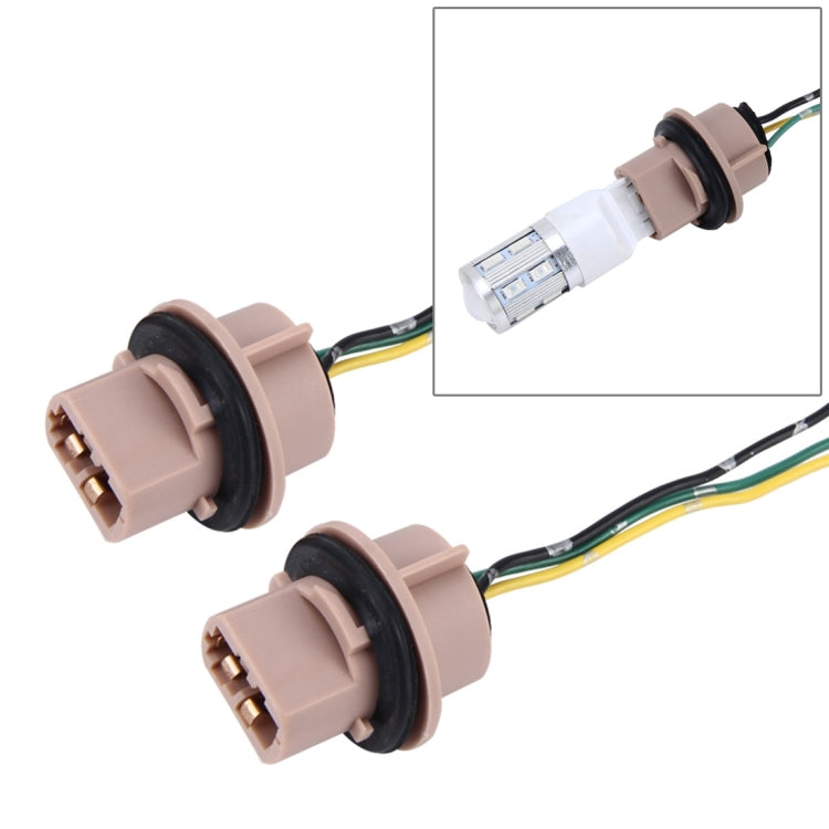 2 PCS Car Auto LED Bulb Socket Holder (No Including Light) — H1/H3