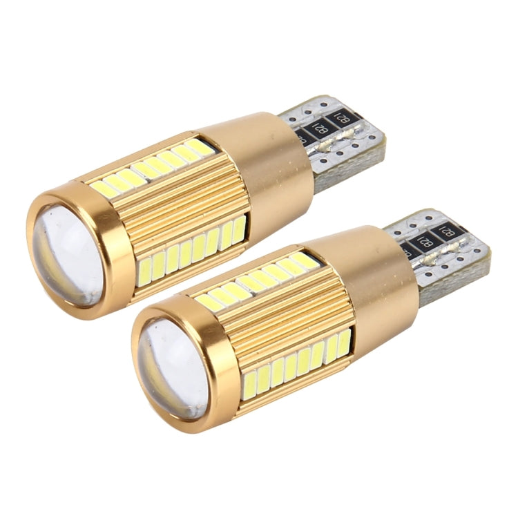 2 PCS T10 2W 180 LM 5500K Constant Current Car Clearance Light with 38 SMD-3014 Lamps, DC 12-16V