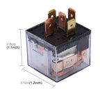 10 PCS JD-1914 80 AMP 12V Waterproof Car Auto Five Plugs Relay with Warning Light — 80A with Light