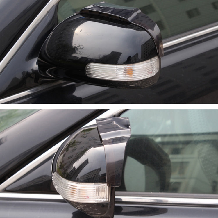 2 PCS Car Auto Universal Rubber Reversing Rearview Mirror Rain Baffle Plate