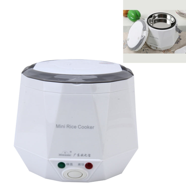 OUSHIBA Car Auto C3 Mini Multi-function Rice Cooker 12V 1.3L Volume for Rice Soup Noodles Vegetable Dessert, Pink