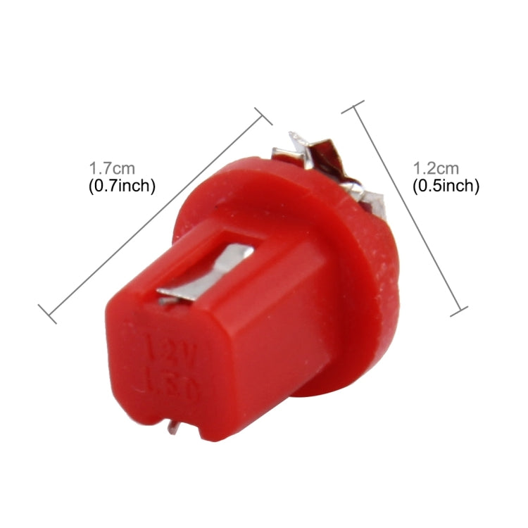10 PCS 0.5W B8.5 Wedge Instrument Panel LED Light Dashboard Gauge Cluster Indicator Lamp Bulb