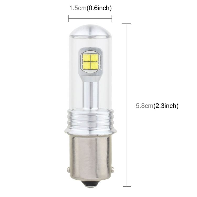 2 PCS 1156/BA15S 40W 800 LM 6000K Car Turn Light Backup Light Brake Light with 8 CREE Lamps, DC 12V