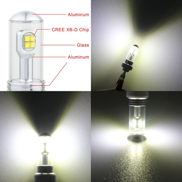 2 PCS 1156/BA15S 40W 800 LM 6000K Car Turn Light Backup Light Brake Light with 8 CREE Lamps, DC 12V