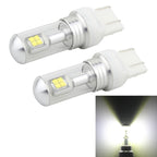 2 PCS 7443 40W 800 LM 6000K Car Brake Light with 8 CREE Lamps, DC 12V