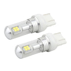 2 PCS 7443 40W 800 LM 6000K Car Brake Light with 8 CREE Lamps, DC 12V