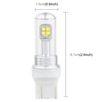 2 PCS 7443 40W 800 LM 6000K Car Brake Light with 8 CREE Lamps, DC 12V