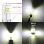 2 PCS 7443 40W 800 LM 6000K Car Brake Light with 8 CREE Lamps, DC 12V