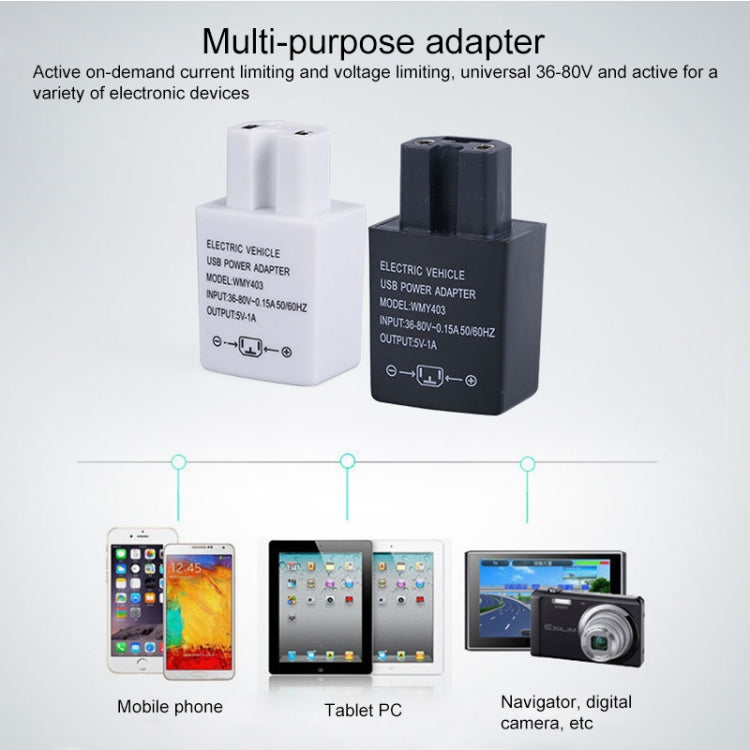 Electrical Motorcycle 36-80V 1A USB Mobile-phone Charger Adapter