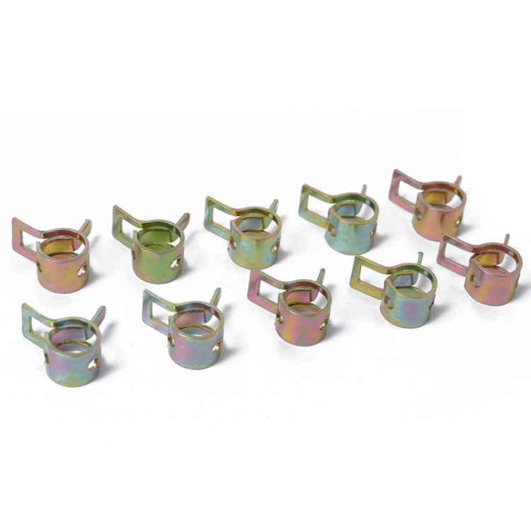 Car Spring Clip Fuel Line Hose Clip Water Pipe Air Tube Clamp Fastener, 10 PCS 20mm