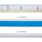 2 PCS 45cm DC12V 5W Ultra-thin Waterproof Car Auto Double Colors Turn Lights / Running Lights SMD-2835 LED Bulbs (Turn Lights: Yellow Light; Running Lights: Blue Light)