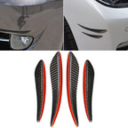4 PCS Universal Car Carbon Fiber Front Air Knife Decorative Sticker