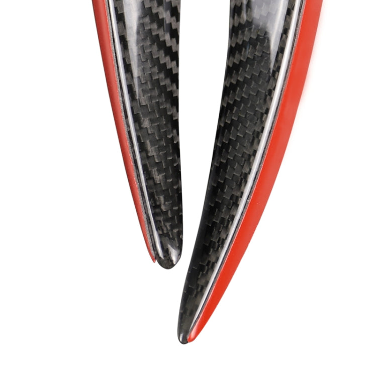 4 PCS Universal Car Carbon Fiber Front Air Knife Decorative Sticker