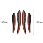 4 PCS Universal Car Carbon Fiber Front Air Knife Decorative Sticker