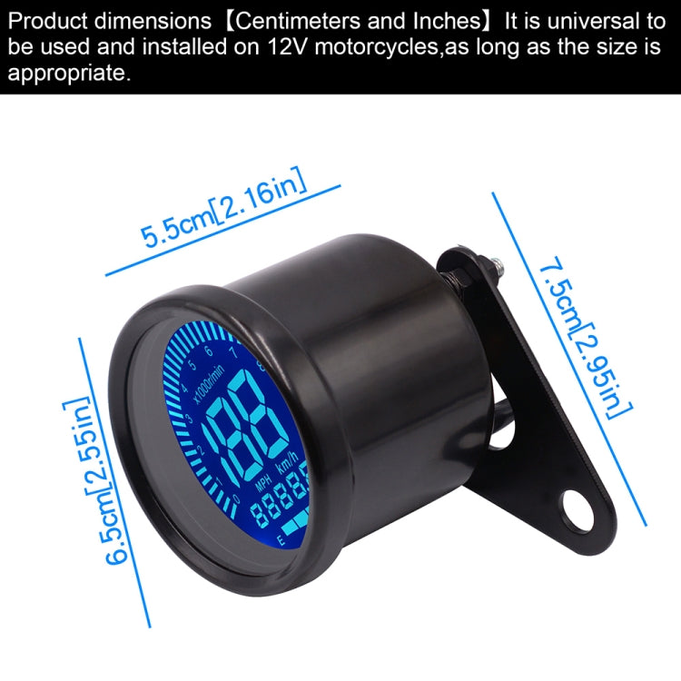 Motorcycle Multi-functional Modification Instrumentation Motorcycle Odometer Speedometer Tachometer Oil Gauge