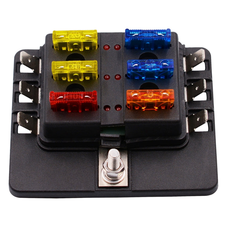 Fuse Box PC Terminal Block Fuse Holder Kits with LED Warning Indicator for Auto Car Truck Boat
