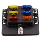 Fuse Box PC Terminal Block Fuse Holder Kits with LED Warning Indicator for Auto Car Truck Boat