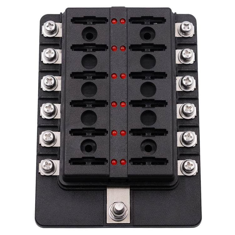 Fuse Box Screw Terminal Section Fuse Holder Kits with LED Warning Indicator for Auto Car Truck Boat