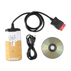Autocom CDP Professional Auto CDP for Autocom Diagnostic Car Cables OBD2 Diagnostic Tool Delphi DS150E with BT — Black Red
